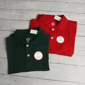 Wonder Nation Boy's Polo Shirt Size L 10 12 Husky Short Sleeve